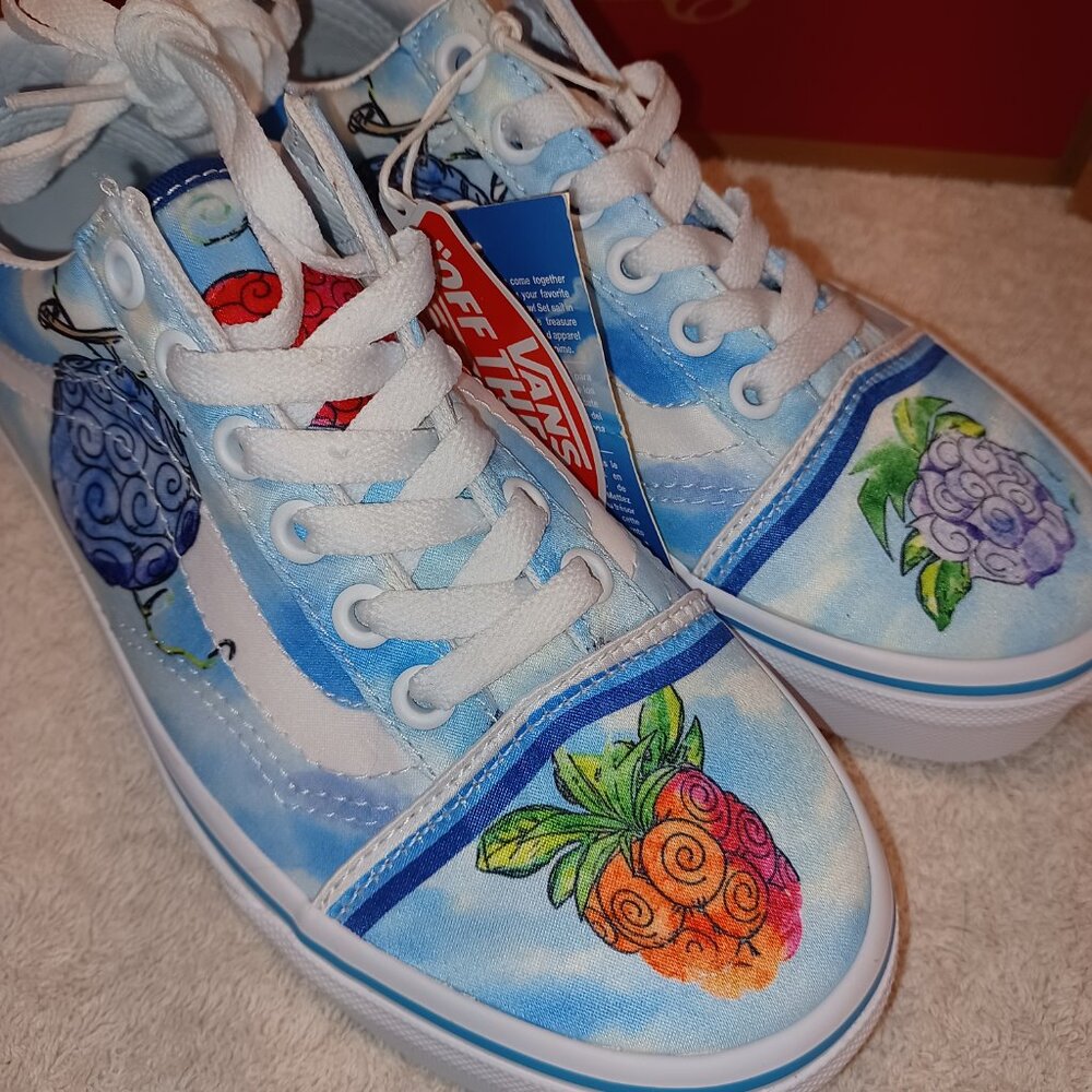 Vans Men's 3.5/Women's 5 One Piece x Old Skool 'Devil Fruit' VN0007NT7WM - Picture 7 of 13